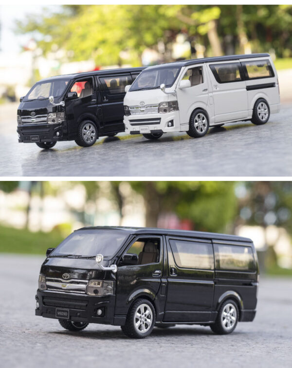 High Simulation 132 Toyota Hiace Alloy Die-Cast Model MPV Vehicle