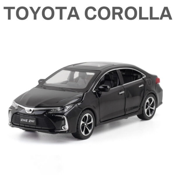 Toyota Corolla Alloy Car Metal Collection Model Die-Cast Toy Car black