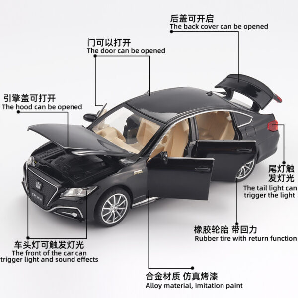 Toyota Crown die Cast model car simulation